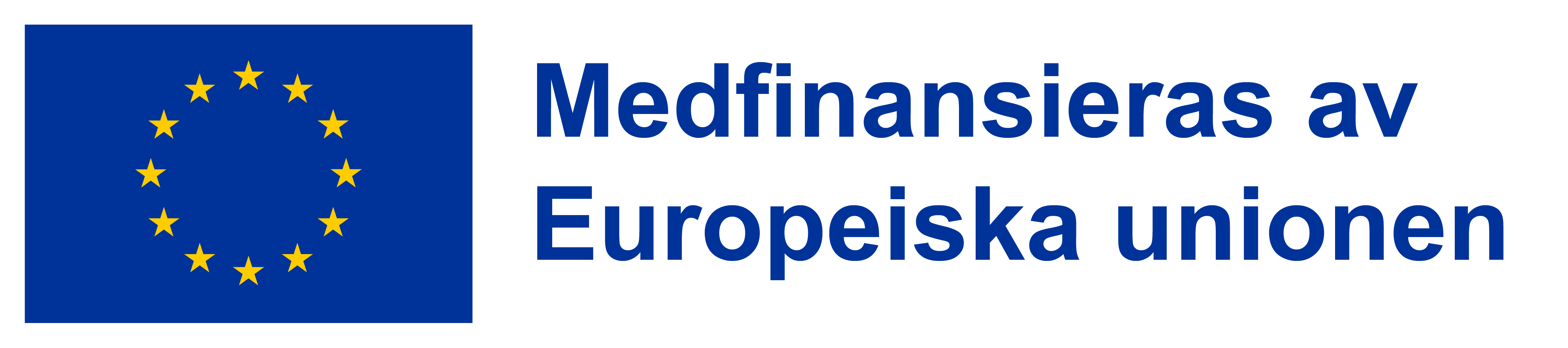 EU-flaggan tillsammans med texten Medfinansieras av Europeiska unionen