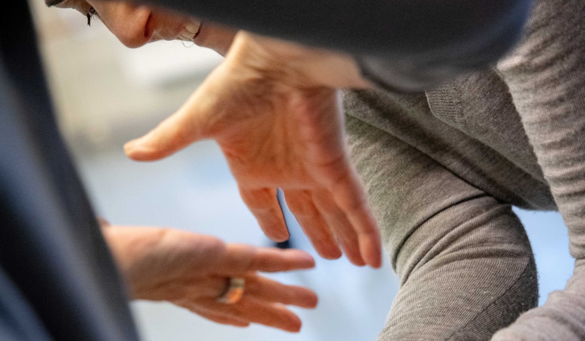 H&auml;nder i r&ouml;relse