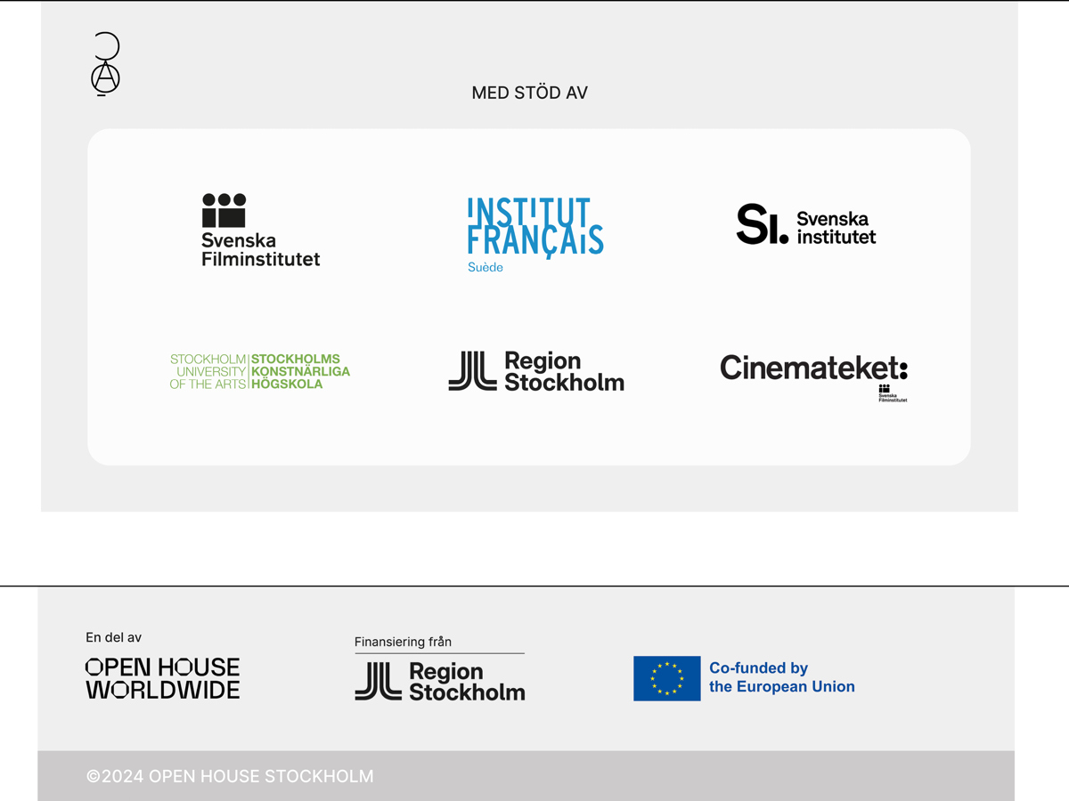 Översta bilden ser du logotypen för att beskriva stöd. På den undre bilden ser du logotypen med förklarande text för att förtydliga Region Stockholms roll.