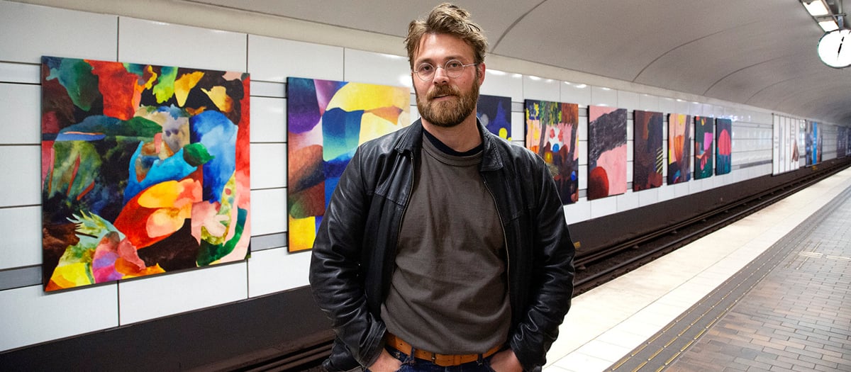 Ludvig Helin p&aring; G&auml;rdet.