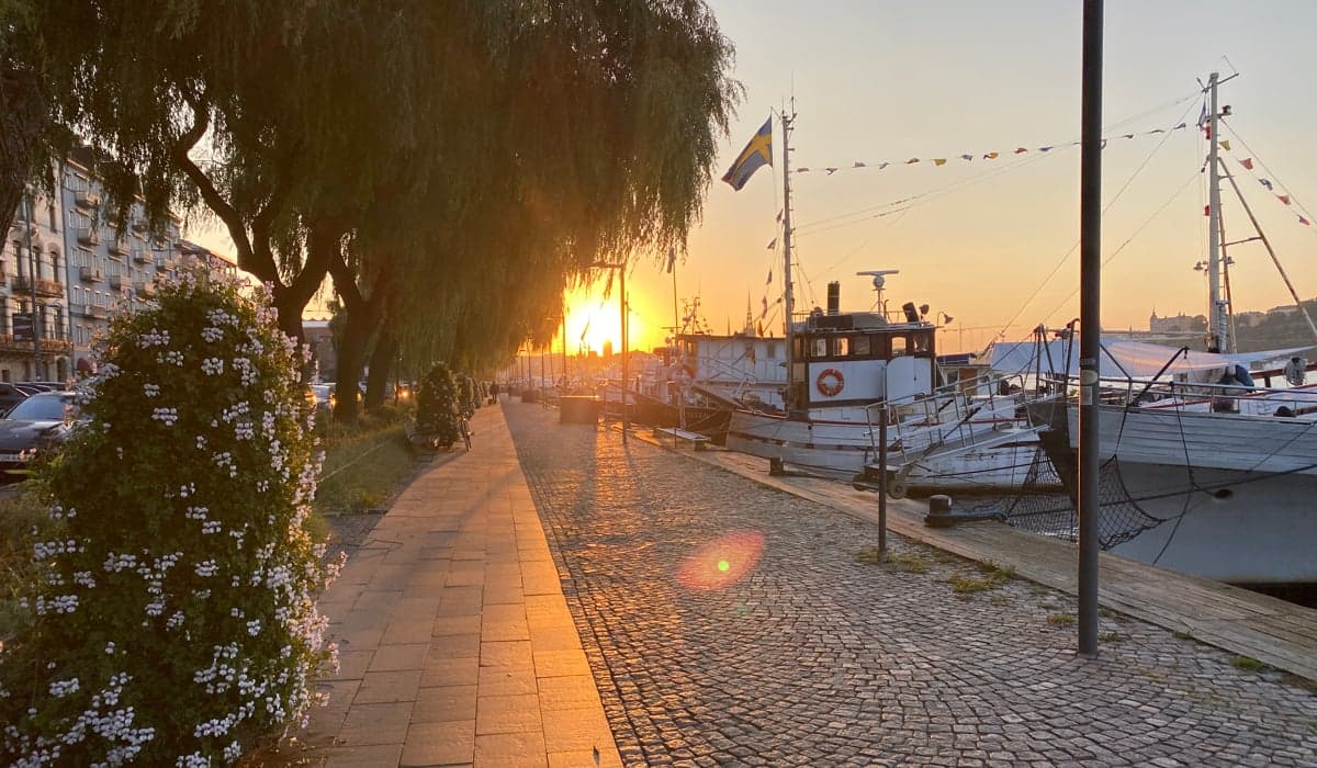 Tidig morgon  på Norr Mälarstrand