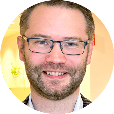 Porträttfoto på Gustav, jurist på förvaltning utbyggnad tunnelbana.