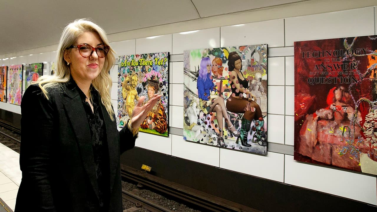 Jeanette Hayes på perrongen på Gärdet