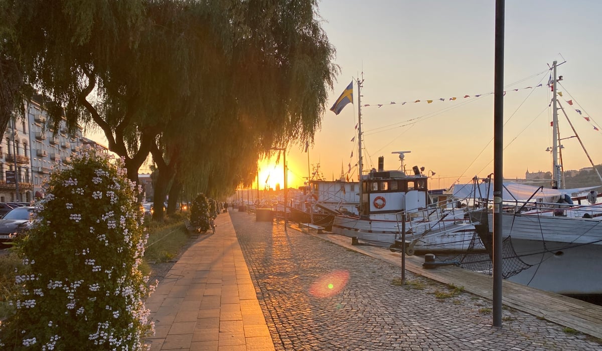 Tidig morgon  på Norr Mälarstrand