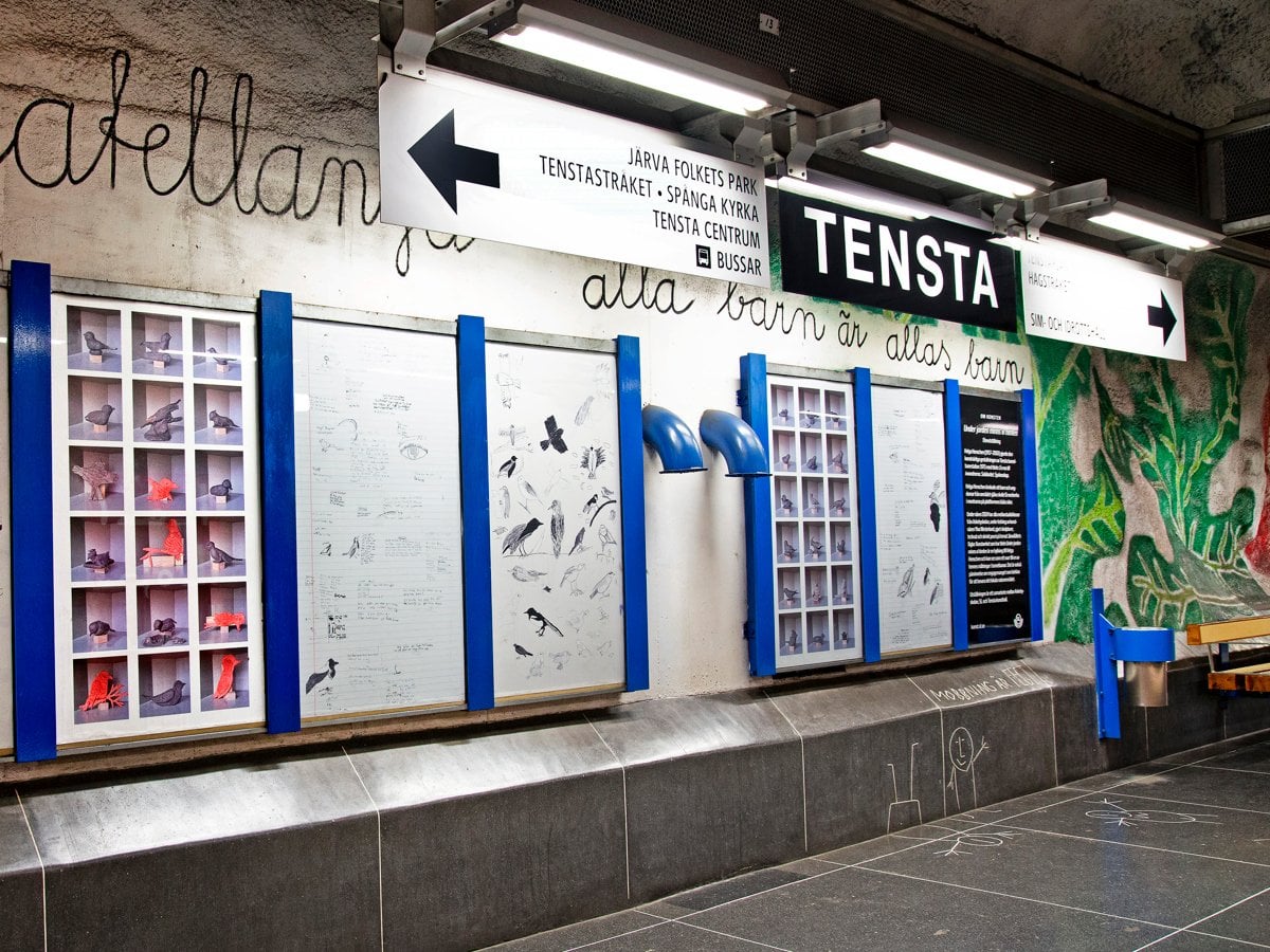 Konst på Tensta tunnelbanestation