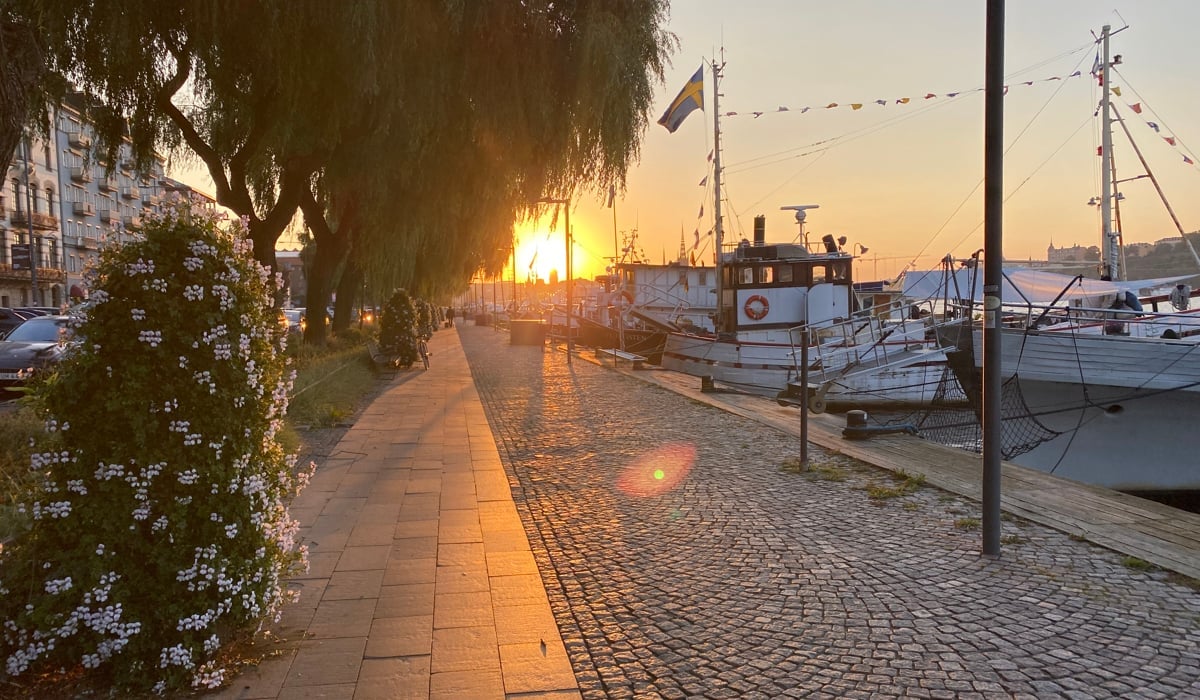 Tidig morgon  på Norr Mälarstrand