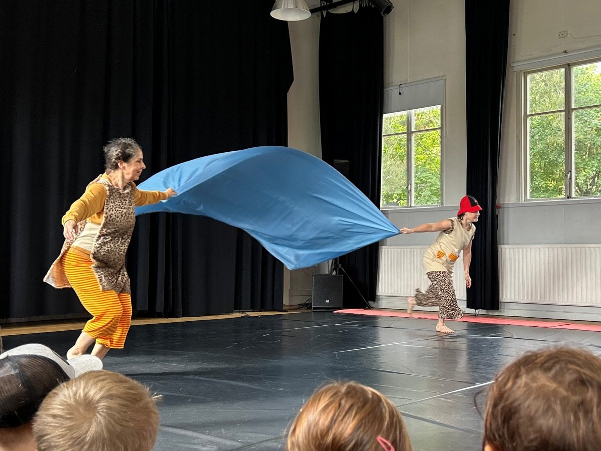 Barn som tittar på dans