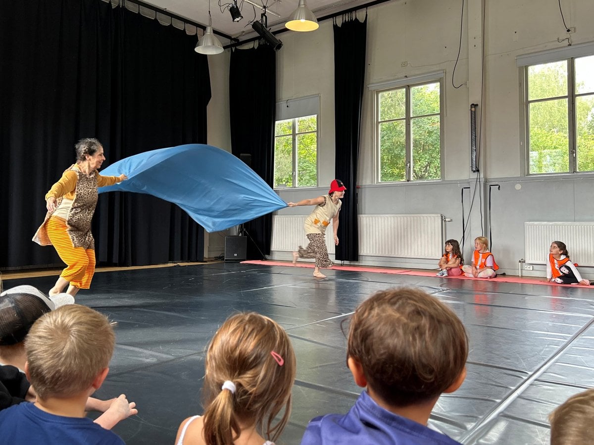 Barn som tittar på dans