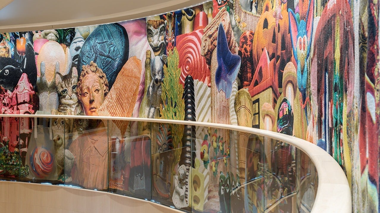 gobeläng i hörsal på sjukhuset