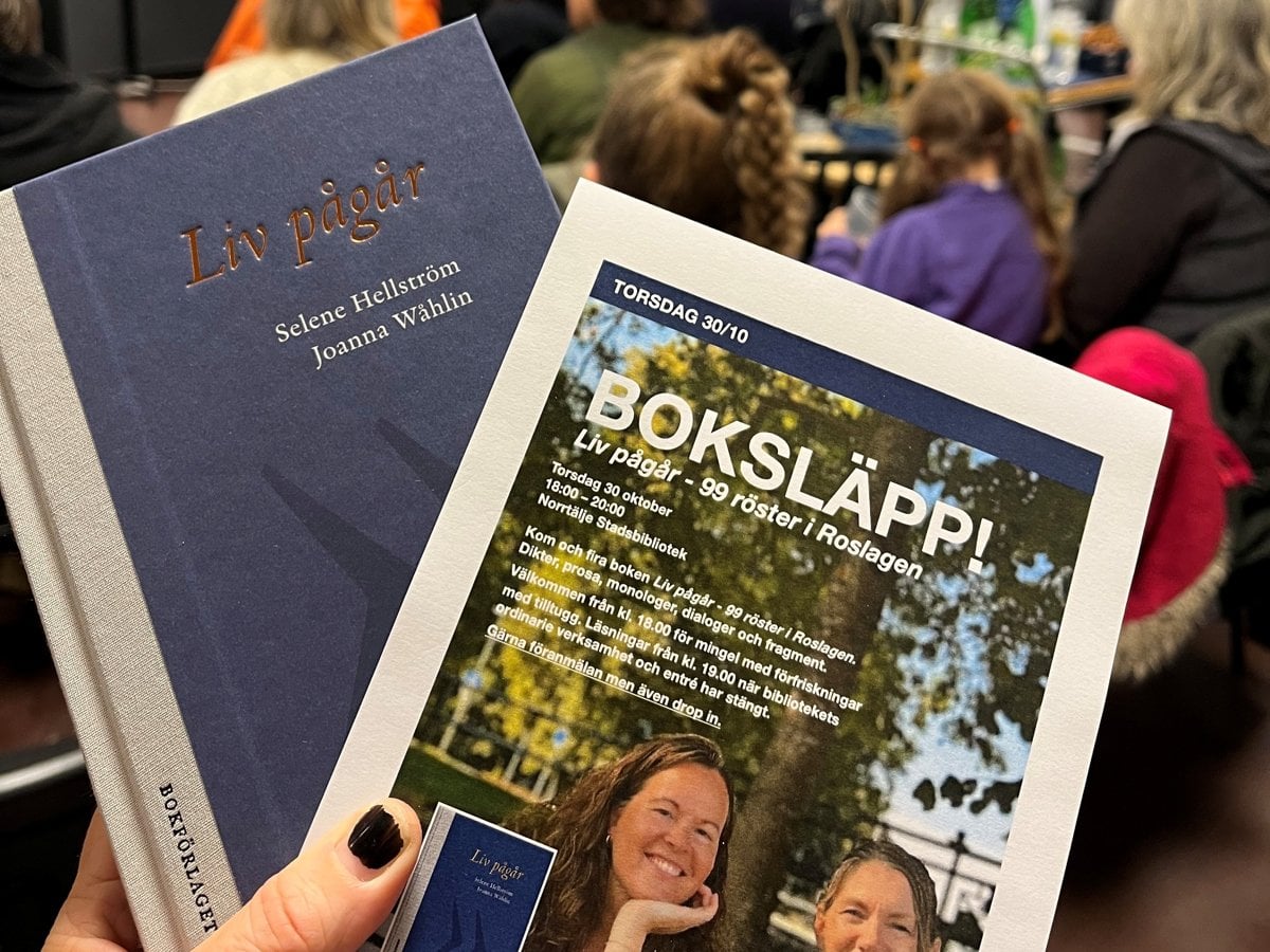 Bok med titeln Liv pågår