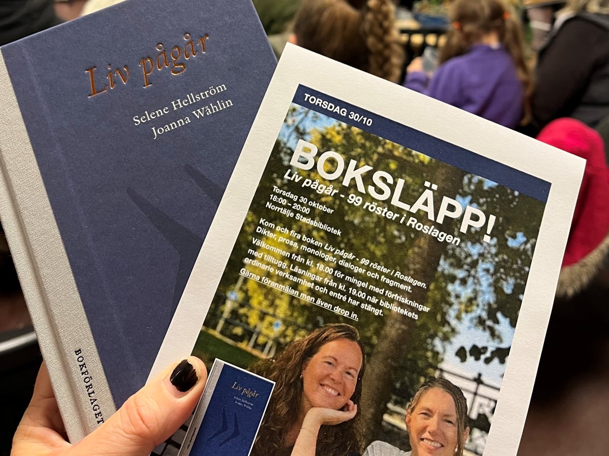 Bok med titeln Liv pågår