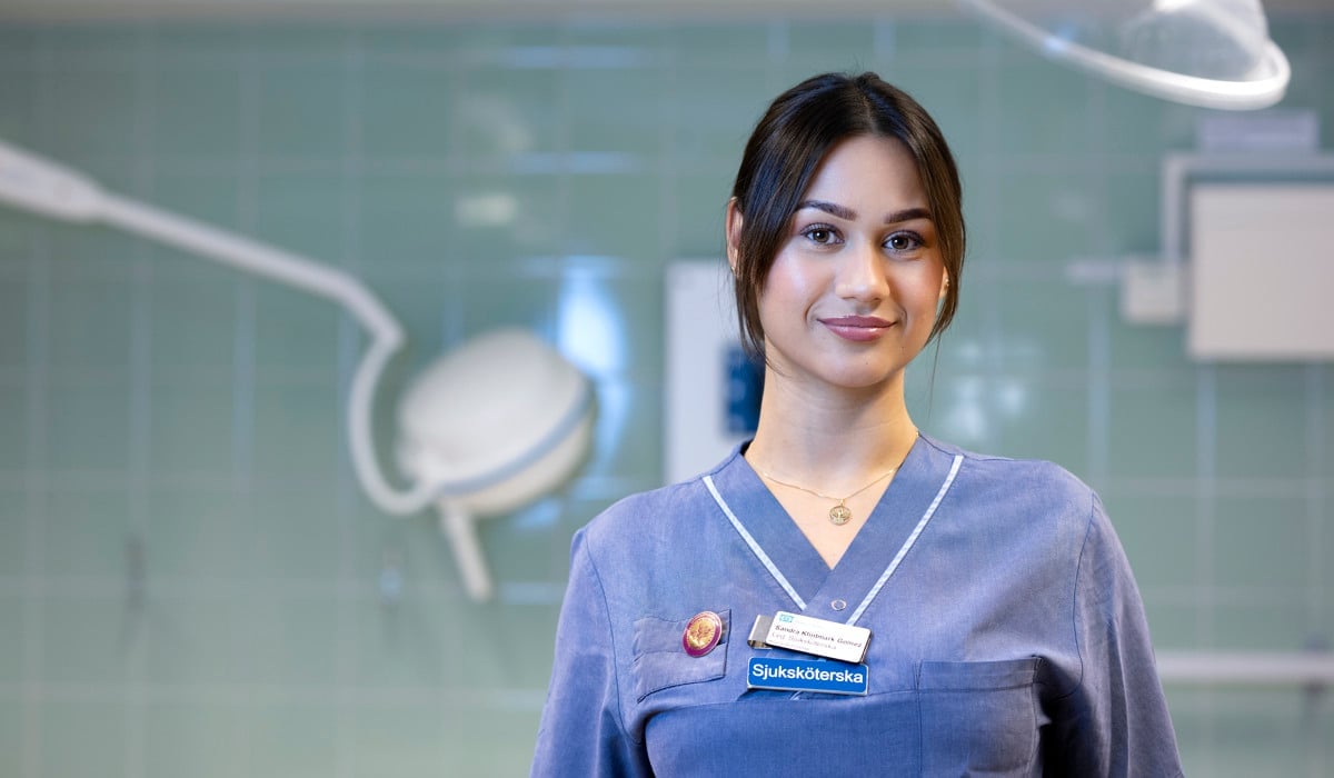 Porträttbild av Sandra Klintmark Gomez, på Danderyds sjukhus