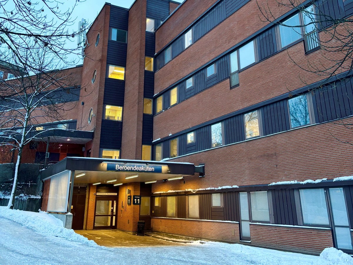 Vintervy mot Beroendeakuten i markplan