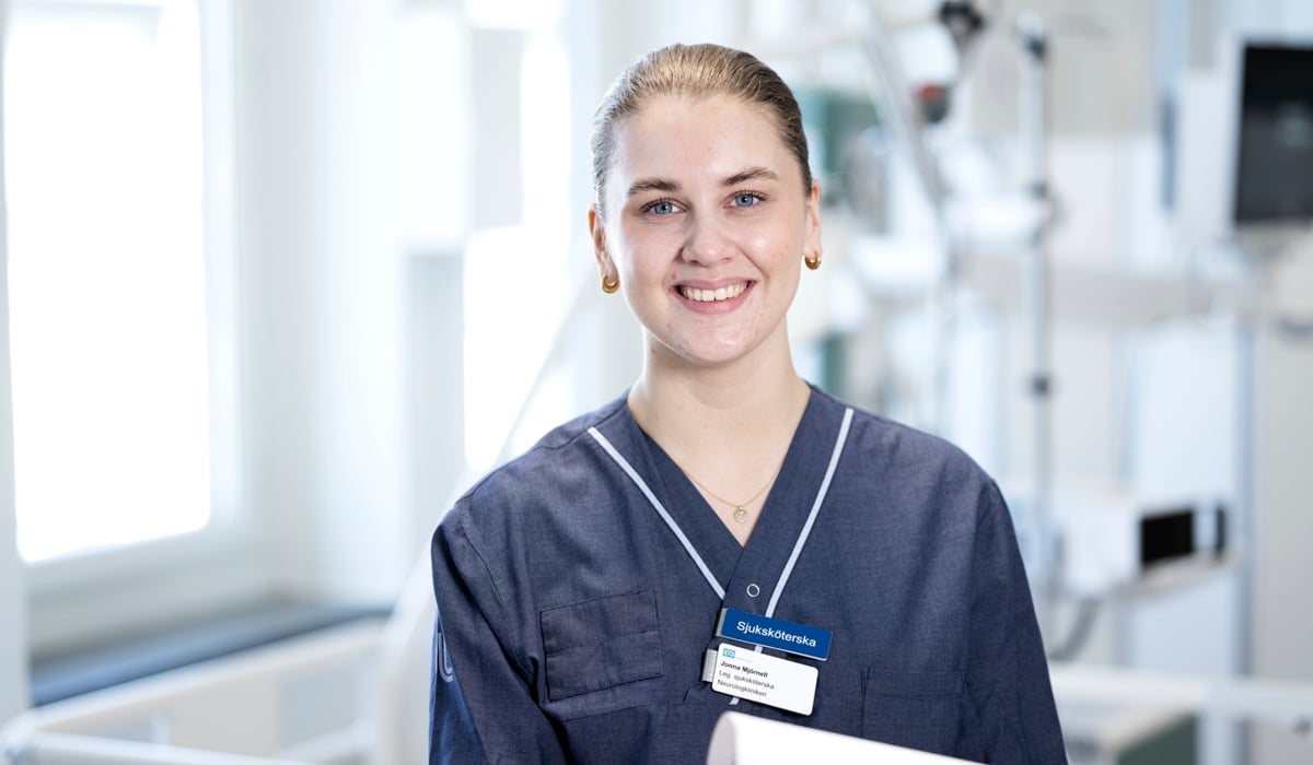 Bild på sjuksköterska Jonna Mjörnell