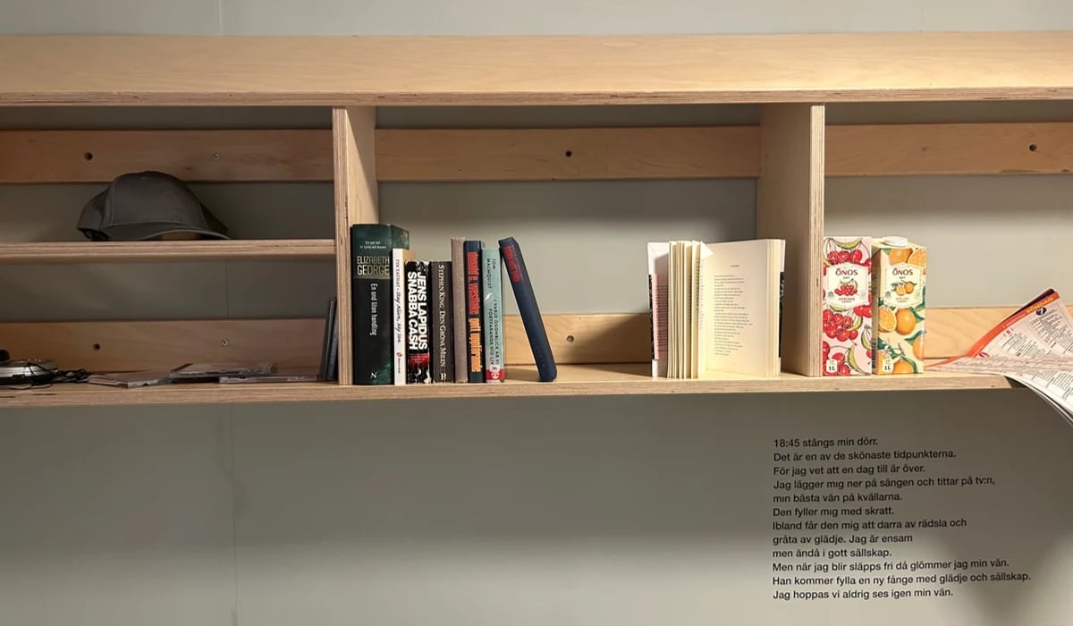 Bokhylla med böcker