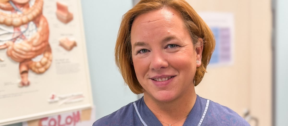 Bild på sjuksköterska, Södertälje sjukhus