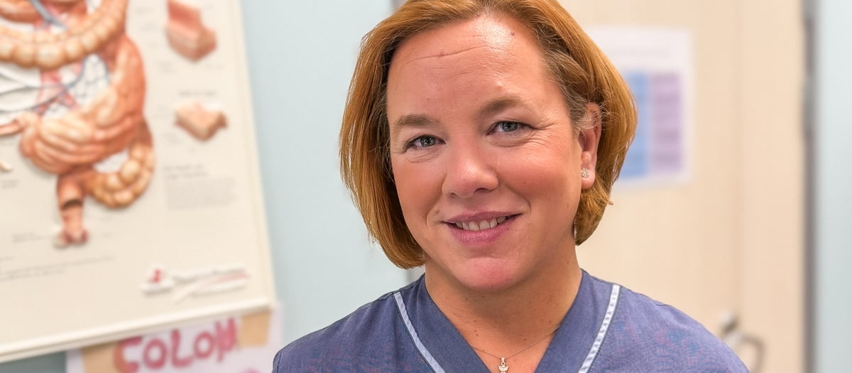 Bild på sjuksköterska, Södertälje sjukhus