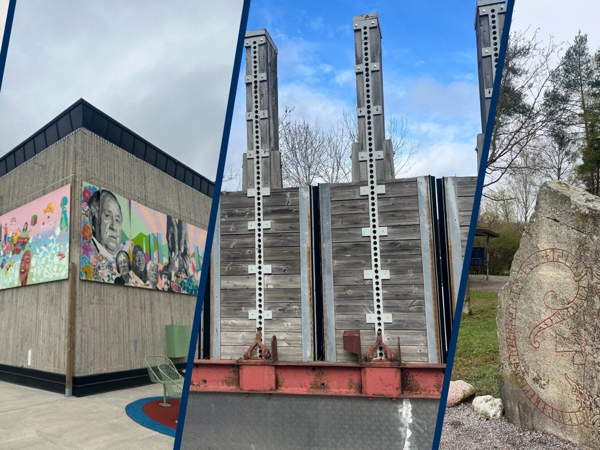 Tredelad bild med kulturtips i Stockholm