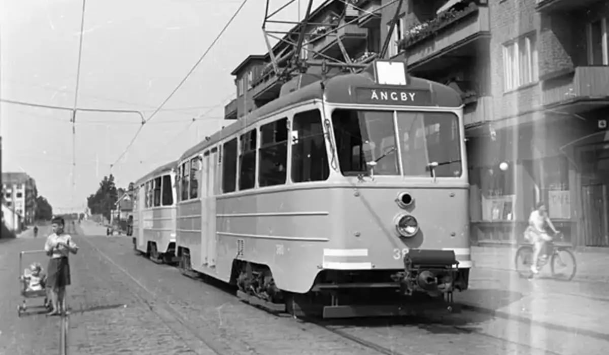 Ängbyvagn i trafik 7 augusti 1944