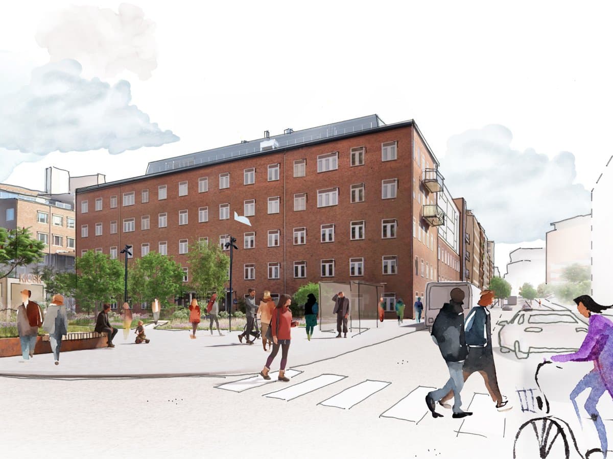 illustration över norra hagastaden