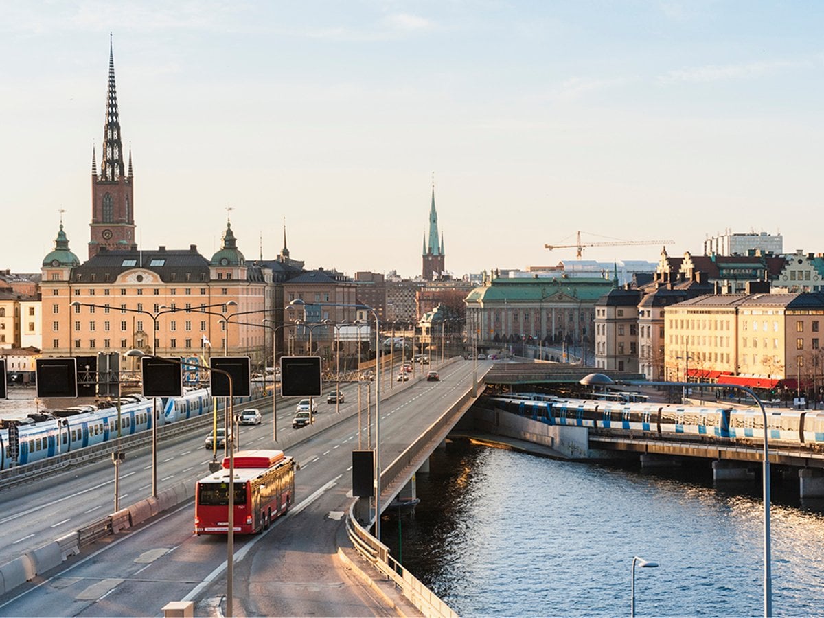 Vy över centralbron från Södermalm