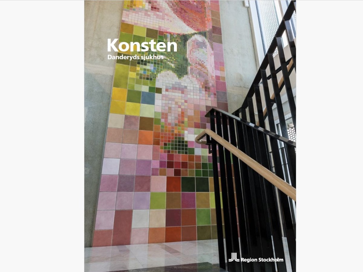 Publikation med titeln Konsten Danderyds sjukhus.