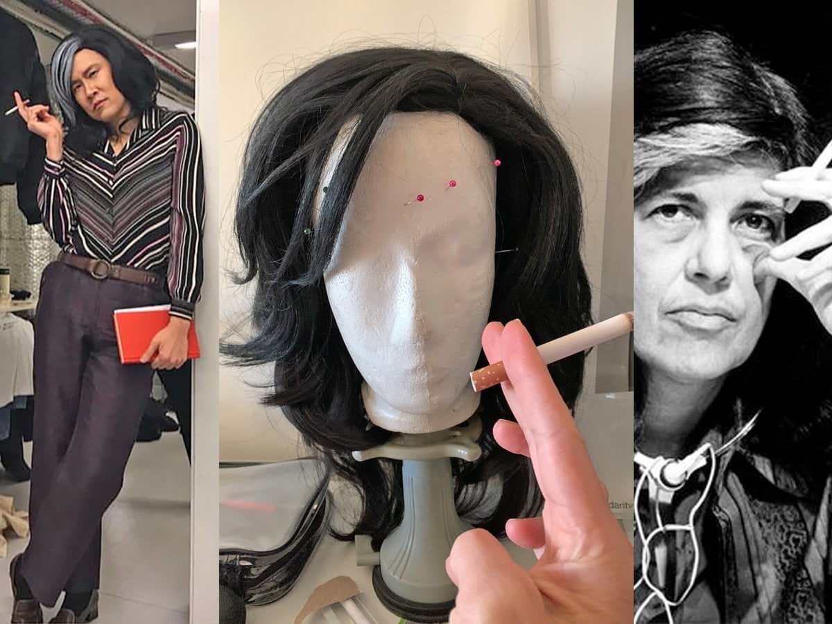 Tre stillbilder från filmen Susan Wongtag.