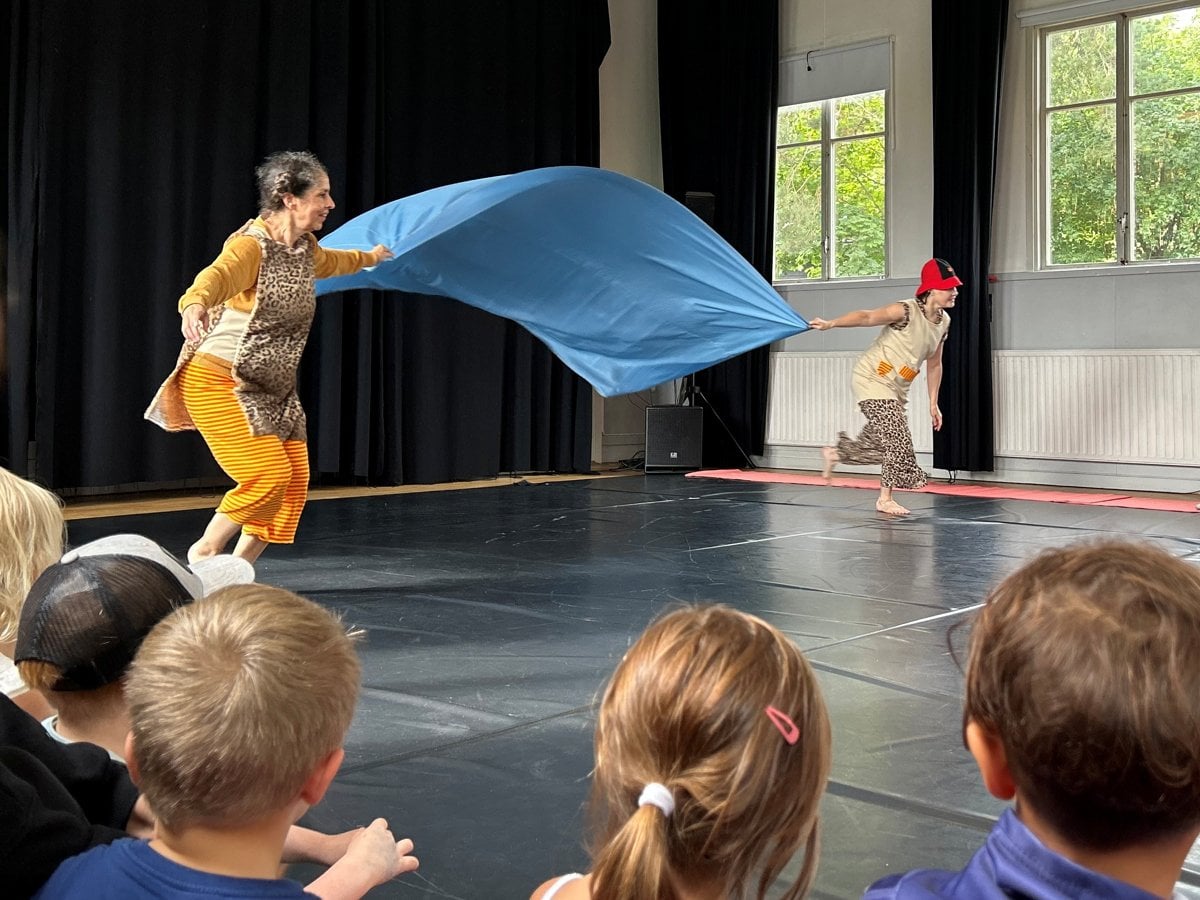 Barn som tittar på dans