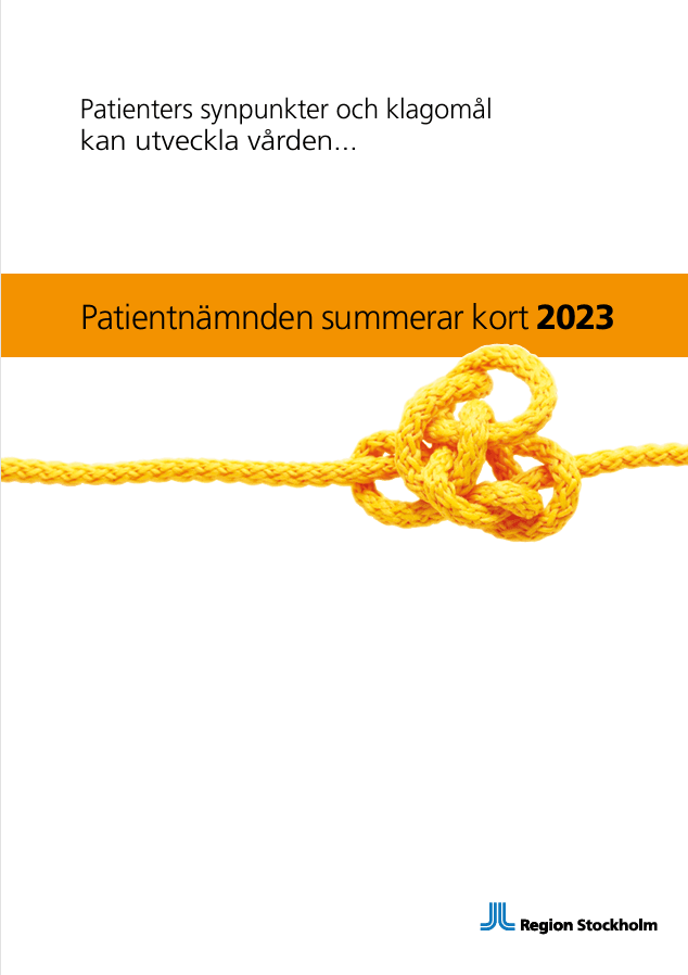 Patientnämnden summerar kort 2023