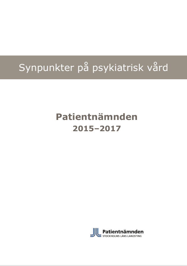 Synpunkter på psykiatrisk vård