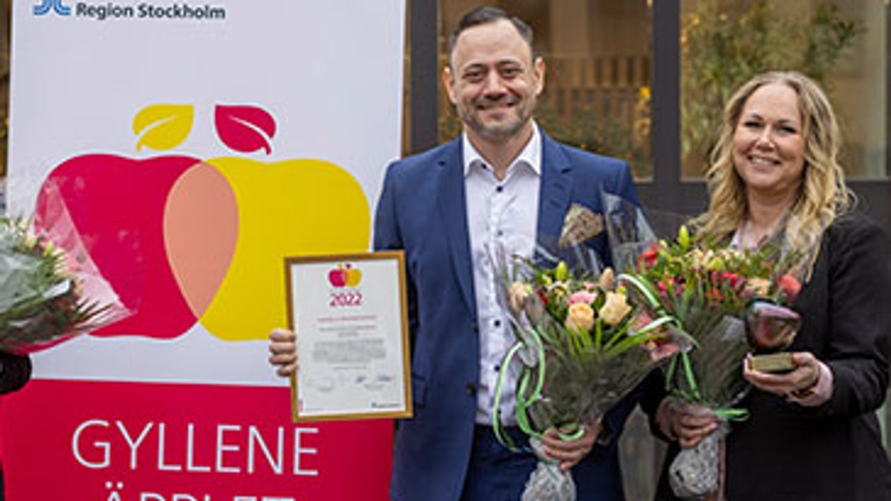 Två av vinnarna i Gyllene äpplet