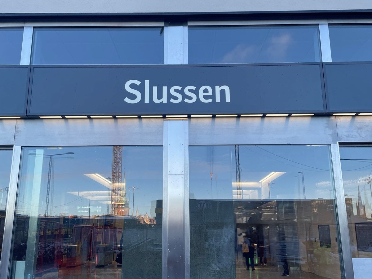 Entrén till Slussens ombyggda biljetthall